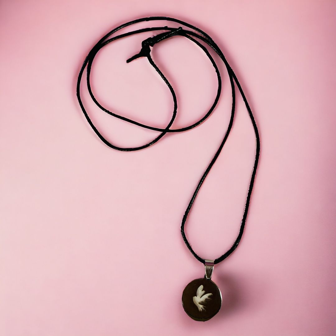 Collana in Acciaio con Cartoncino Ricordo della Cresima Simboli della Fede