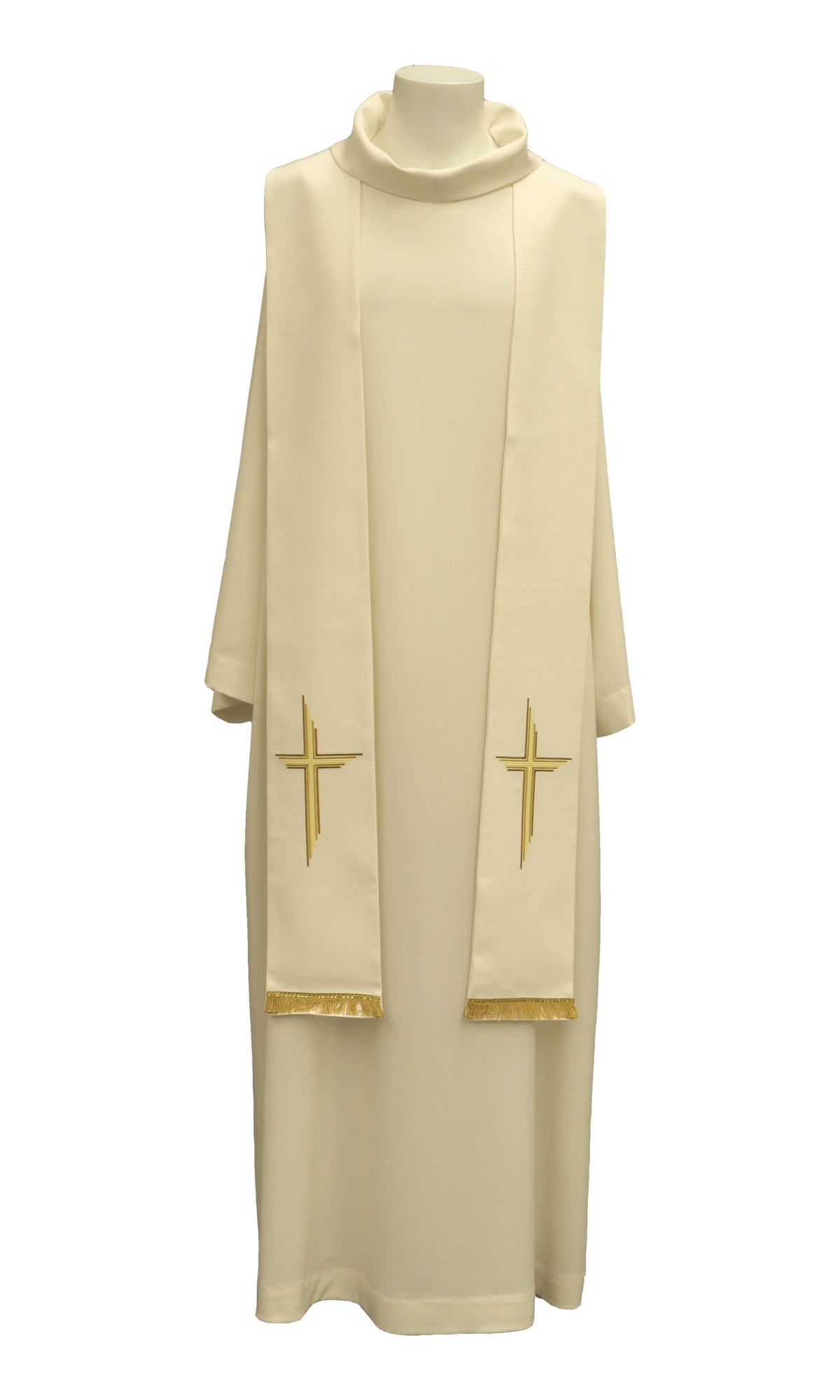 Stola per Sacerdote con Croce Stilizzata (Colori Liturgici Disponibili)